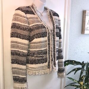 Rebecca Taylor Artisan Tweed Blazer Jacket Size 6